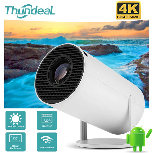 Thundeal HY300 Android Wifi Smart Portable Projector 1280 720P Full HD Office Home Theater Video Mini Projector